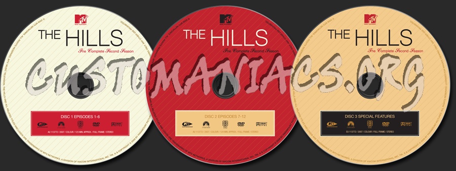 The Hills Season 2 dvd label