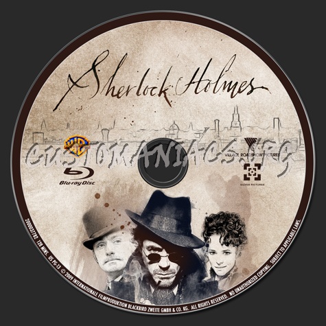 Sherlock Holmes blu-ray label