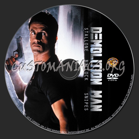 Demolition Man dvd label