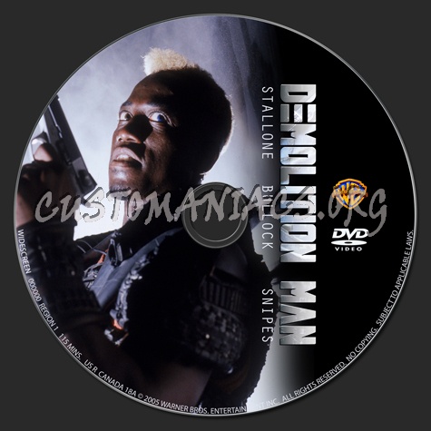 Demolition Man dvd label