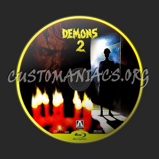 Demons 2 blu-ray label