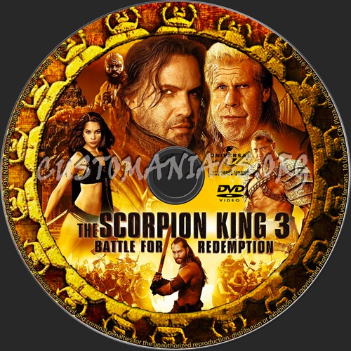 The Scorpion King 3 Battle For Redemption dvd label