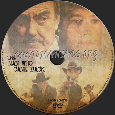 The Man Who Came Back dvd label