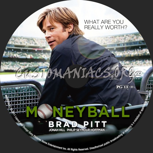 Moneyball (2011) dvd label