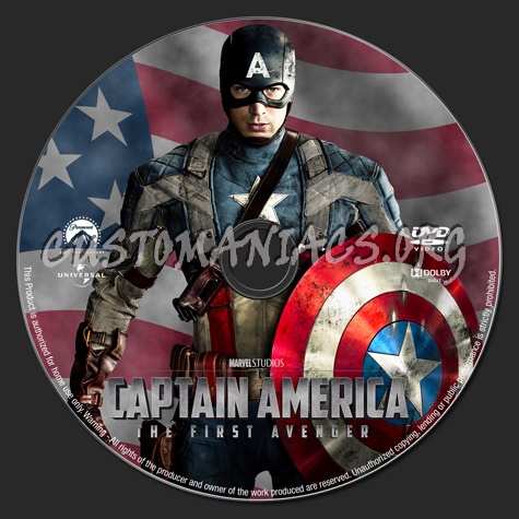 Captain America dvd label