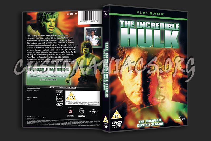 The Incredible Hulk Season 2 dvd cover