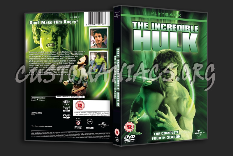 The Incredible Hulk Season 4 dvd cover