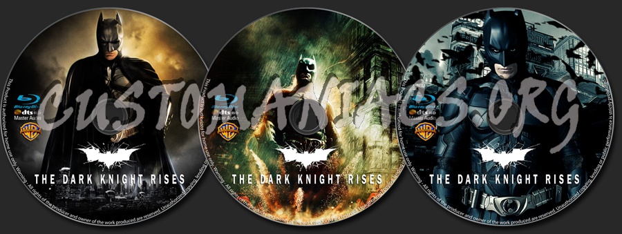 The Dark Knight Rises blu-ray label