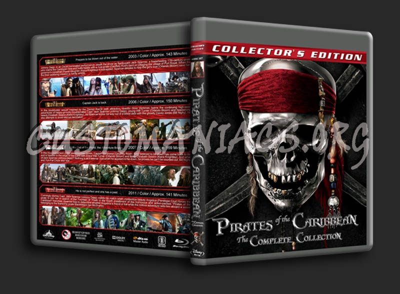 Pirates of the Caribbean Collection blu-ray cover