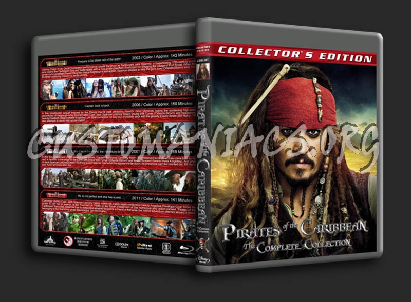 Pirates of the Caribbean Collection blu-ray cover