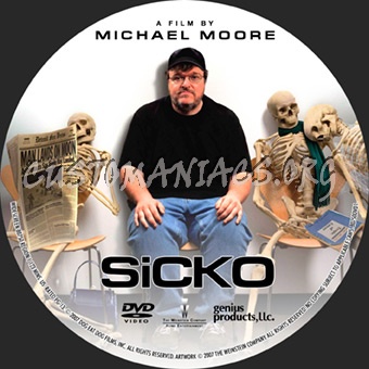 Sicko dvd label