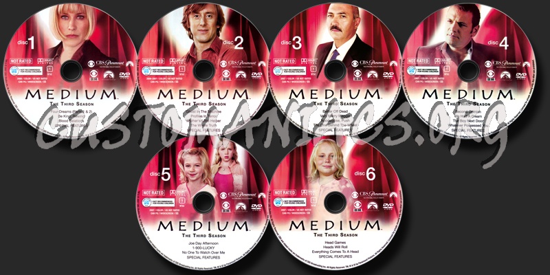 Medium Season 3 dvd label