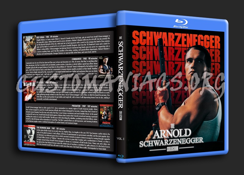 Arnold Schwarzenegger Collection 1 & 2 blu-ray cover