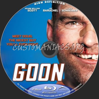 Goon blu-ray label