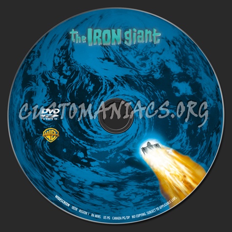 The Iron Giant dvd label