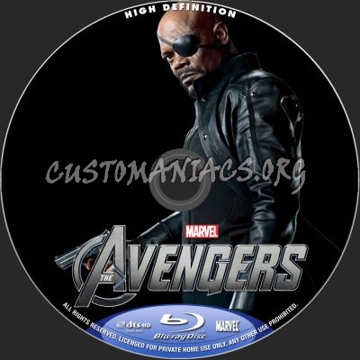 The Avengers blu-ray label