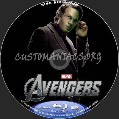 The Avengers blu-ray label