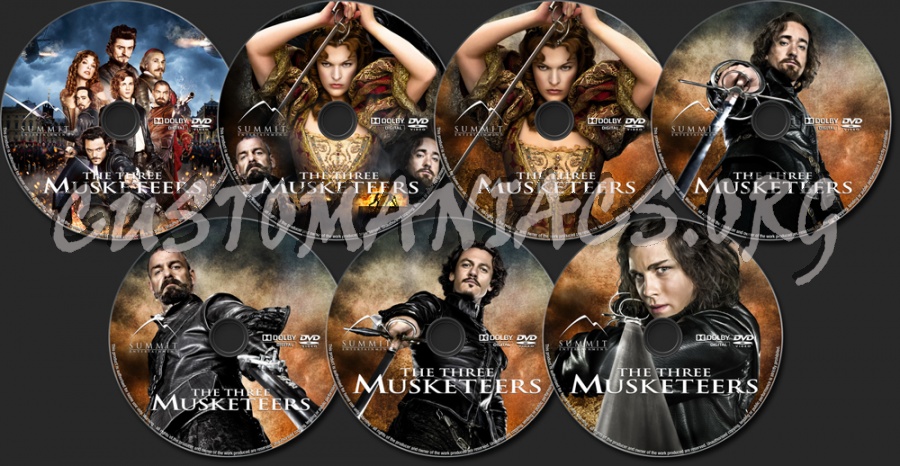 The Three Musketeers dvd label