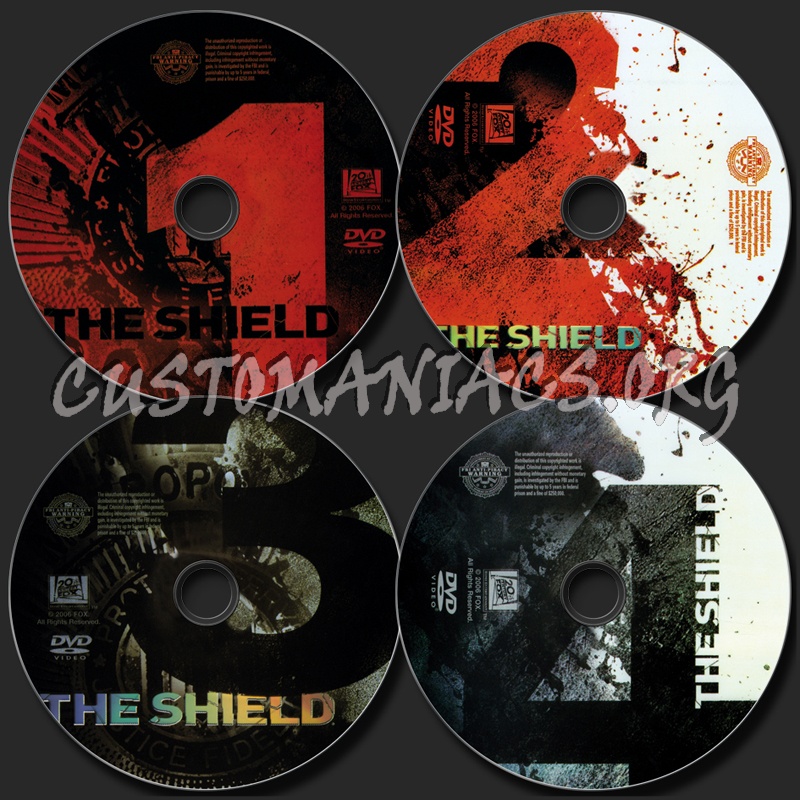 The Shield Season 5 dvd label