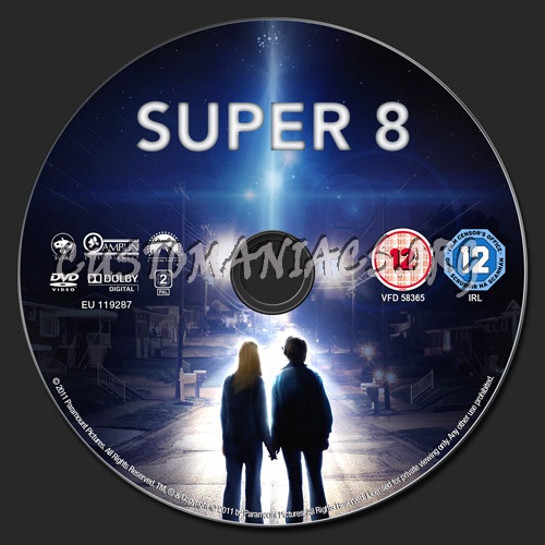 Super 8 dvd label