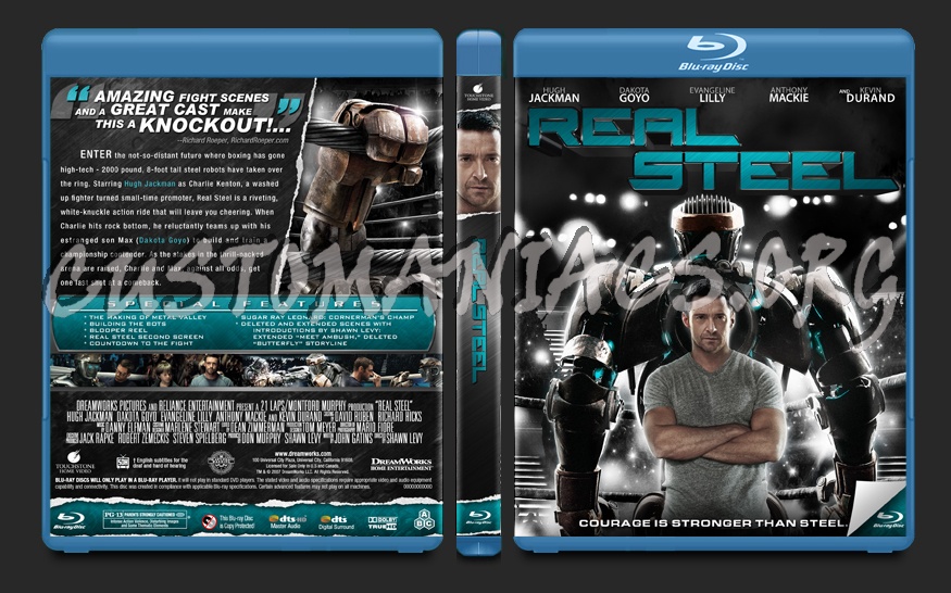 Real Steel blu-ray cover