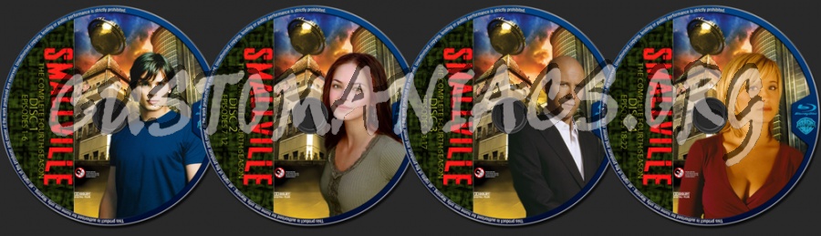 Smallville Season 4 blu-ray label