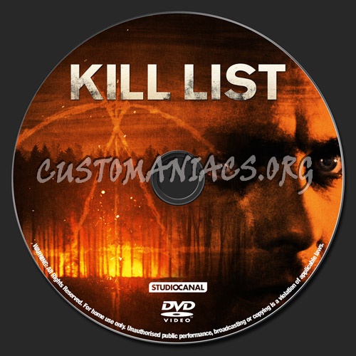 Kill List dvd label