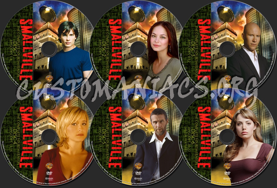 Smallville Season 4 dvd label