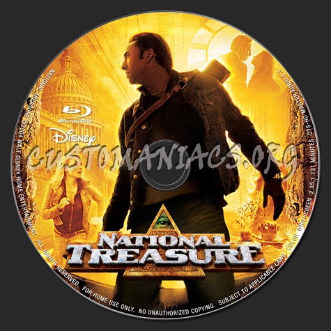 National Treasure blu-ray label