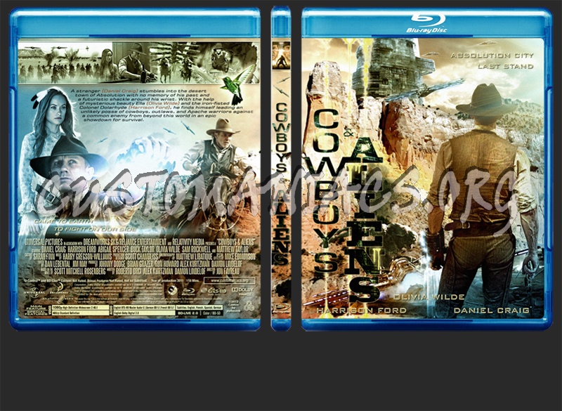 Cowboys & Aliens blu-ray cover