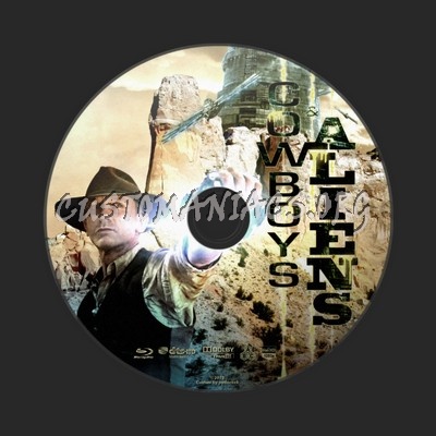 Cowboys & Aliens blu-ray label