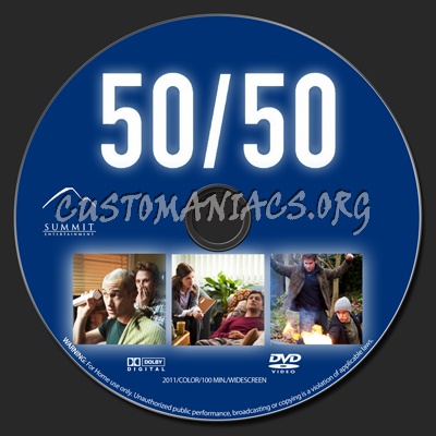 50/50 dvd label