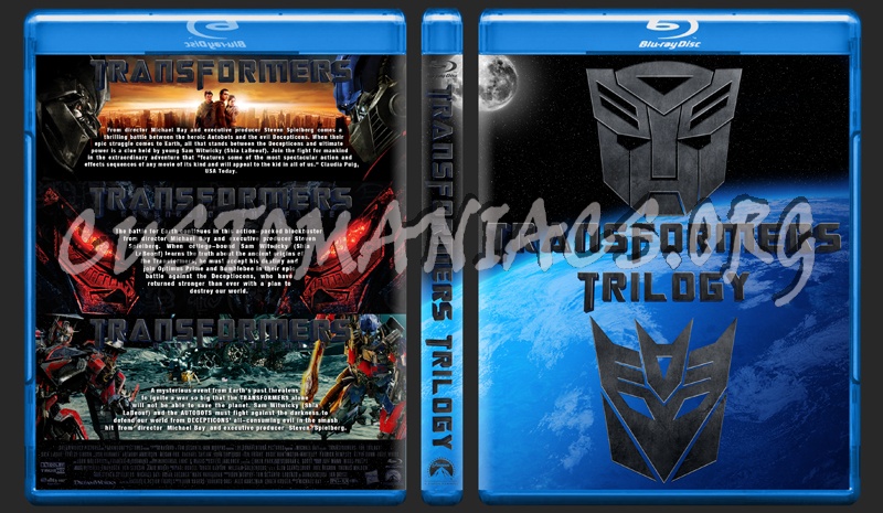 Transformers Trilogy blu-ray cover