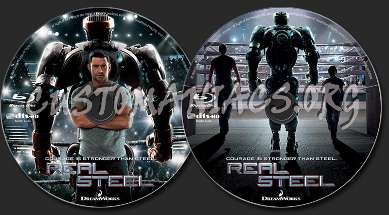 Real Steel blu-ray label