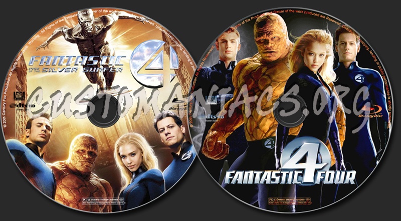 Fantastic Four blu-ray label