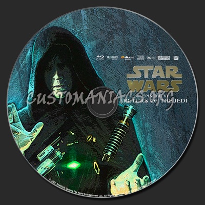 Star Wars Episode VI blu-ray label