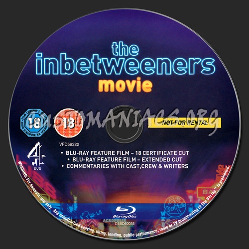 The Inbetweeners Movie blu-ray label