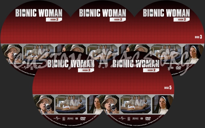 The Bionic Woman - Season 2 dvd label