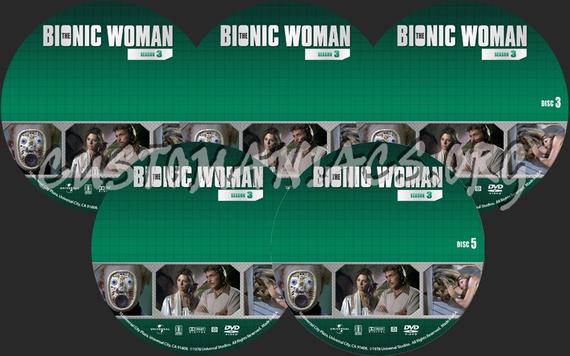 The Bionic Woman - Season 3 dvd label