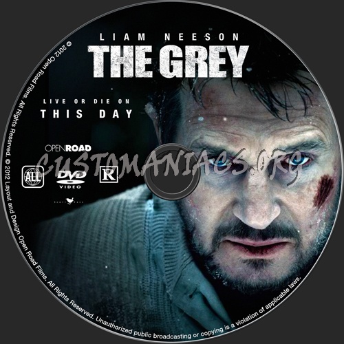 The Grey dvd label