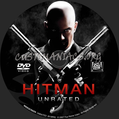 Hitman dvd label