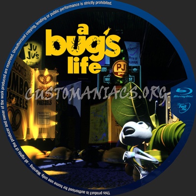 A Bug's Life blu-ray label