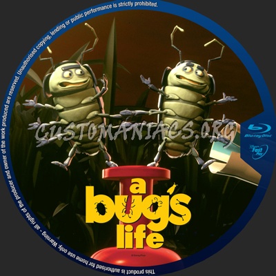 A Bug's Life blu-ray label