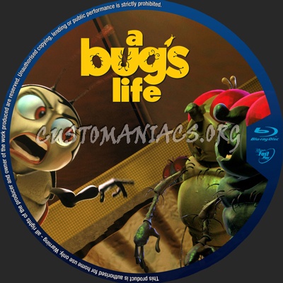 A Bug's Life blu-ray label