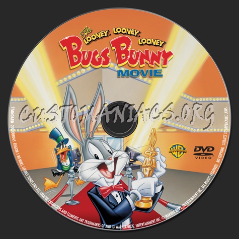 The Looney Looney Looney Bugs Bunny Movie dvd label DVD Covers