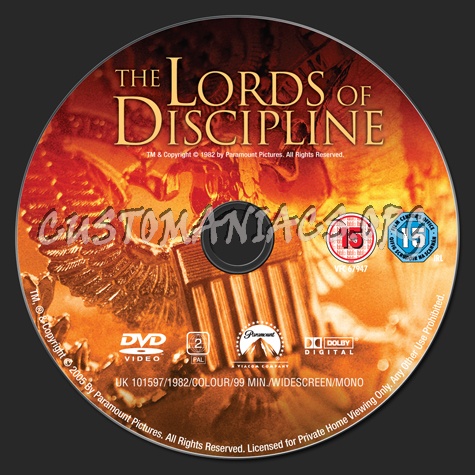 The Lords of Discipline dvd label