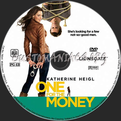 One For the Money dvd label