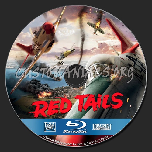 Red Tails blu-ray label