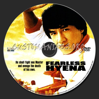 Fearless Hyena dvd label