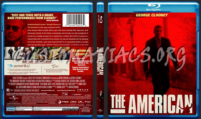 The American blu-ray cover